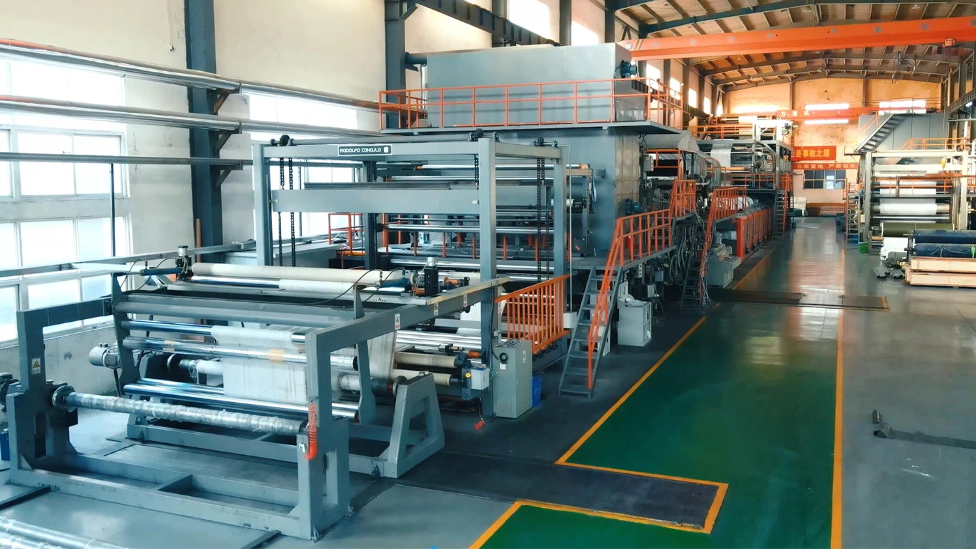Hubei Xingfei PVC tarpaulin factory overview